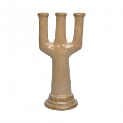 CANDLE HOLDER O COUNTRY CERAMICS BEIGE - CANDLE HOLDERS, CANDLES